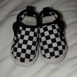 Girl Or Boy Checkered Walking Shoes